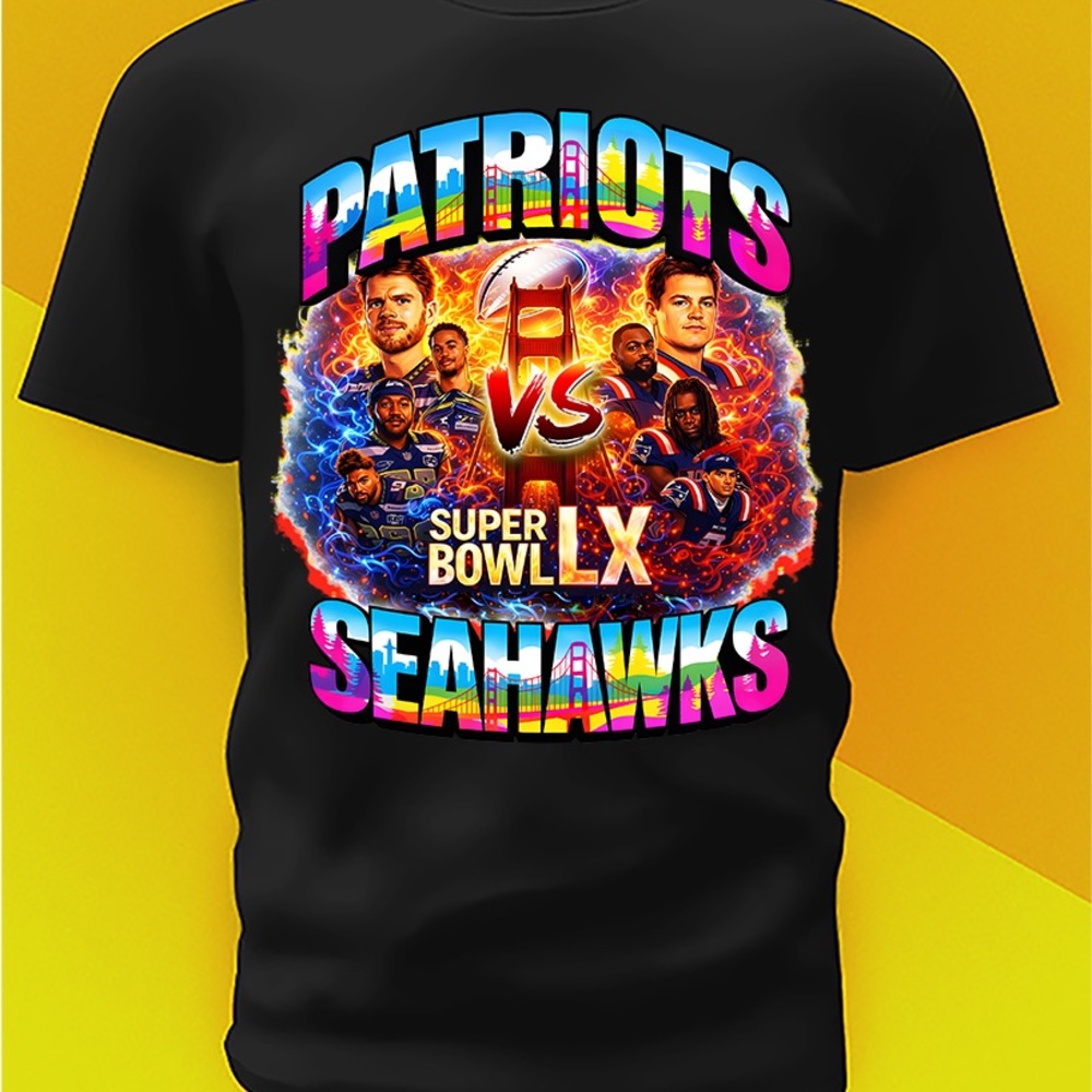 Gildan Black Super Bowl LX Tee